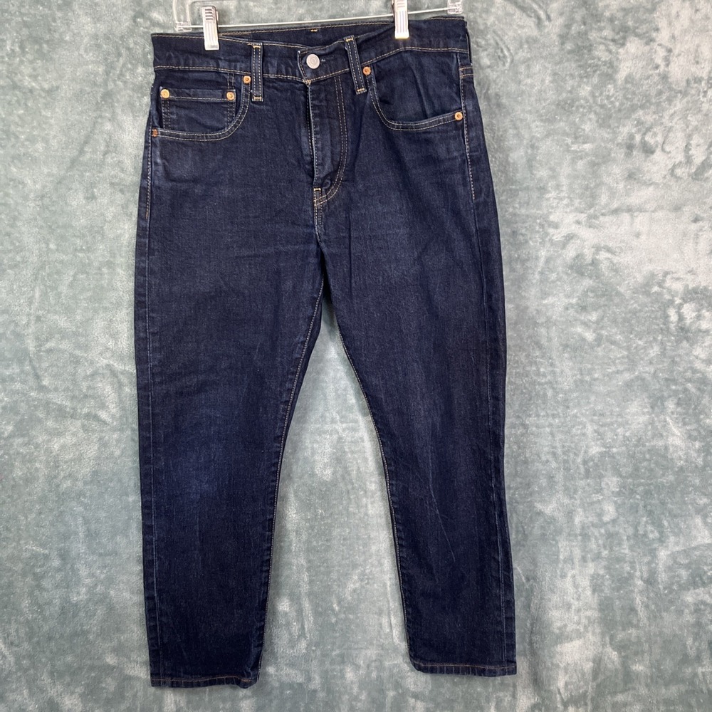 Levi's 512 Jeans Men's 31 x 30 Blue Cotton Denim Taper Dark Wash Casual Workwear